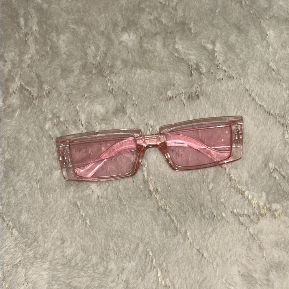 Forever 21 Pink Rectangular Sunglasses